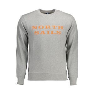 North Sails Grigio Cotton Men Men's Sweatshirt
